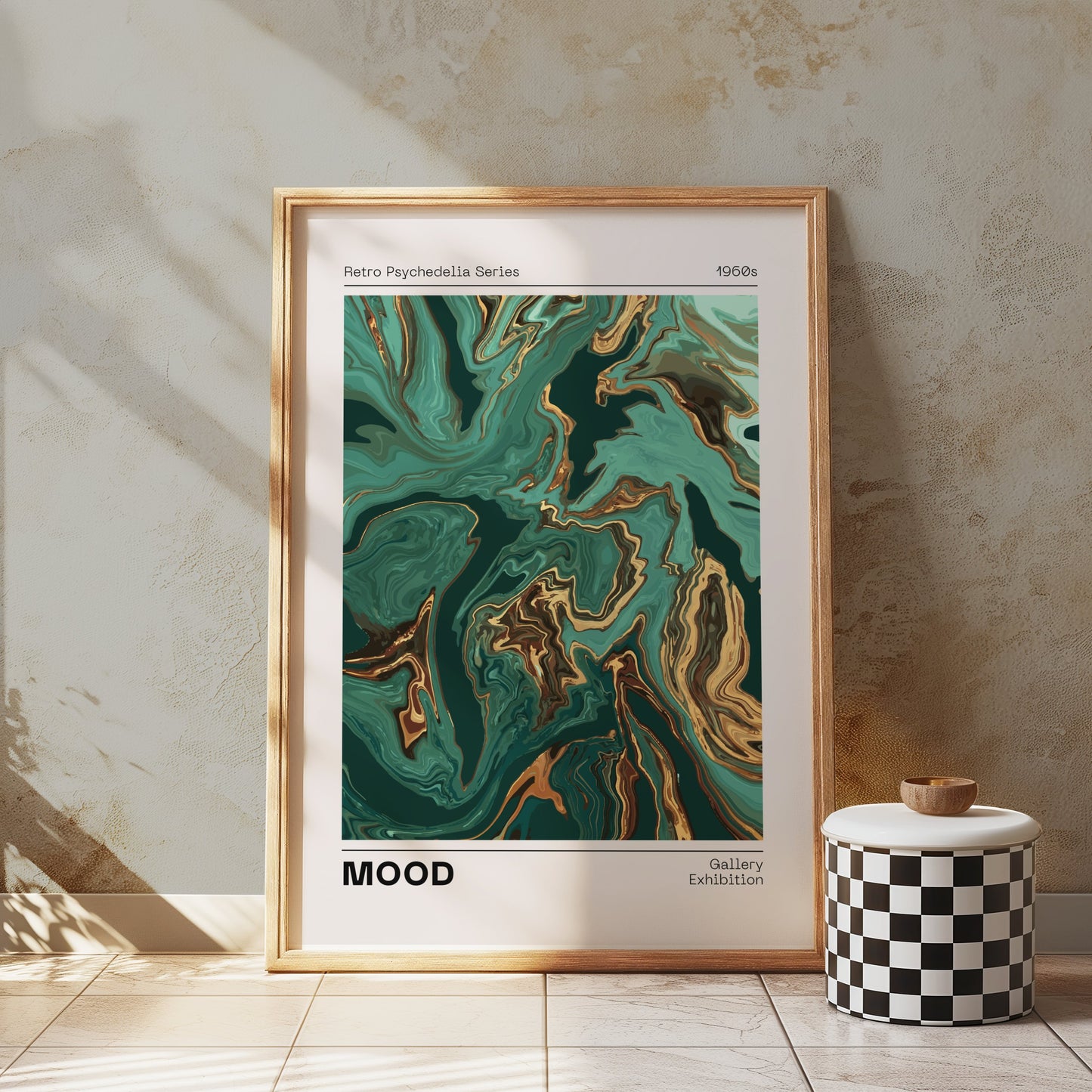 Premium Poster of Retro Psychedelia Series 1960s MOOD Gallery Exhibition Posters