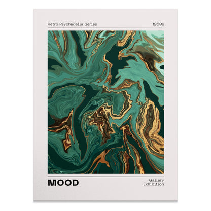 Premium Poster of Retro Psychedelia Series 1960s MOOD Gallery Exhibition Posters
