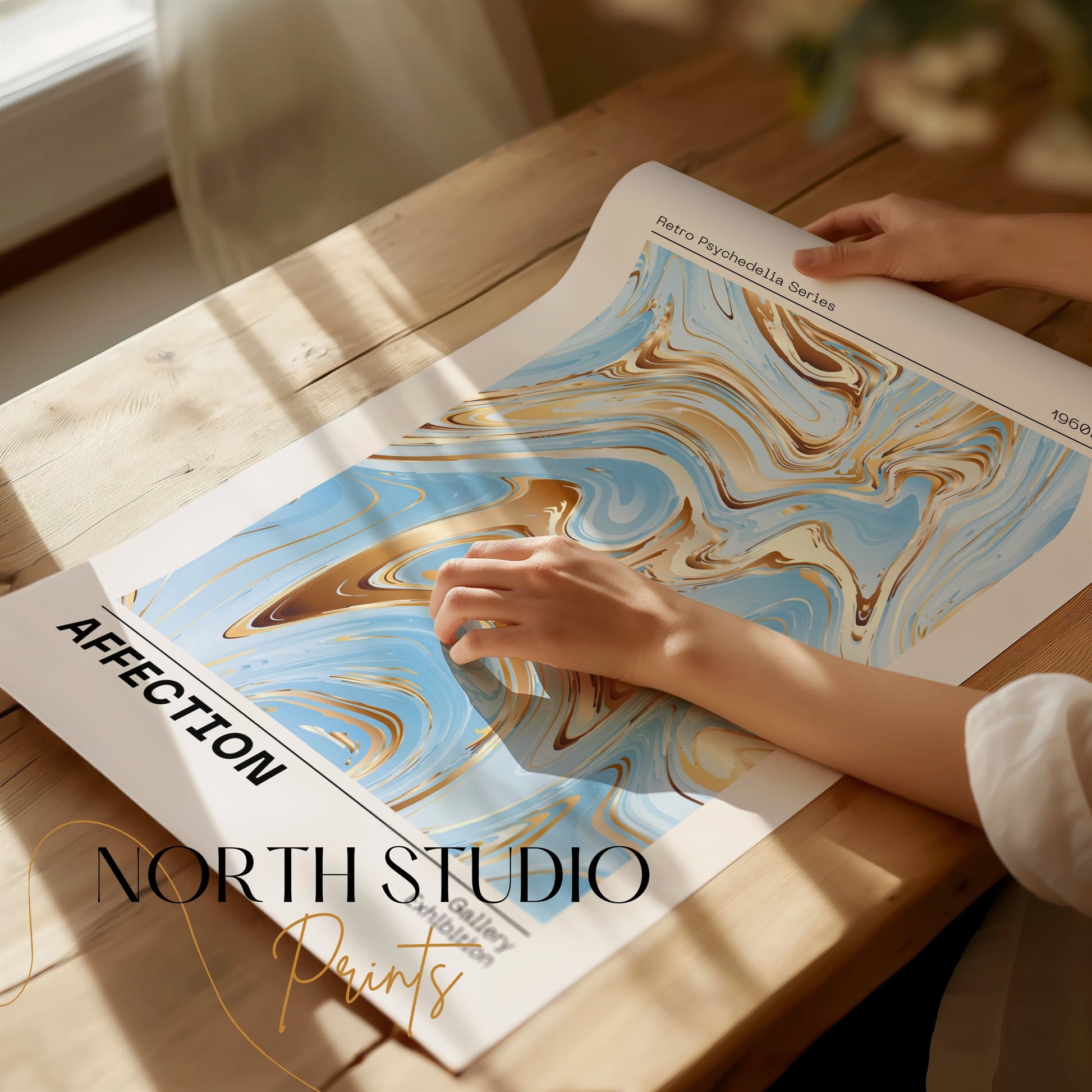 Premium Poster of Retro Psychedelia Series Affection Gallery Exhibition Posters