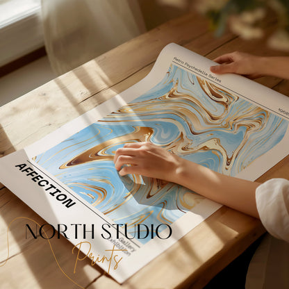 Premium Poster of Retro Psychedelia Series Affection Gallery Exhibition Posters