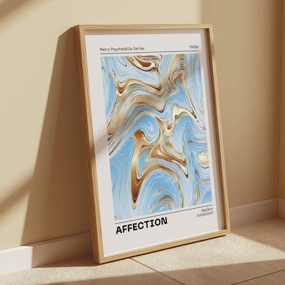 Premium Poster of Retro Psychedelia Series Affection Gallery Exhibition Posters