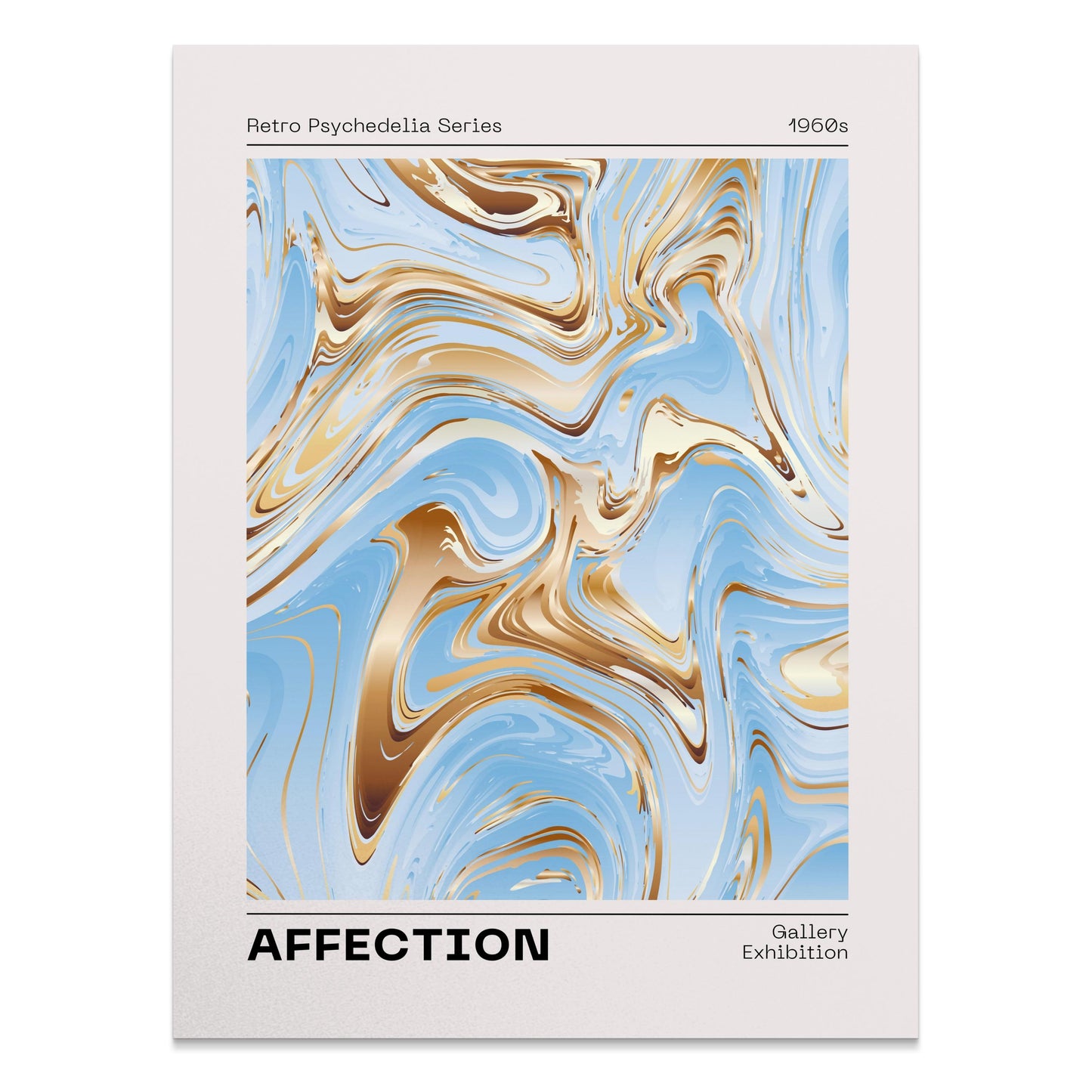 Premium Poster of Retro Psychedelia Series Affection Gallery Exhibition Posters