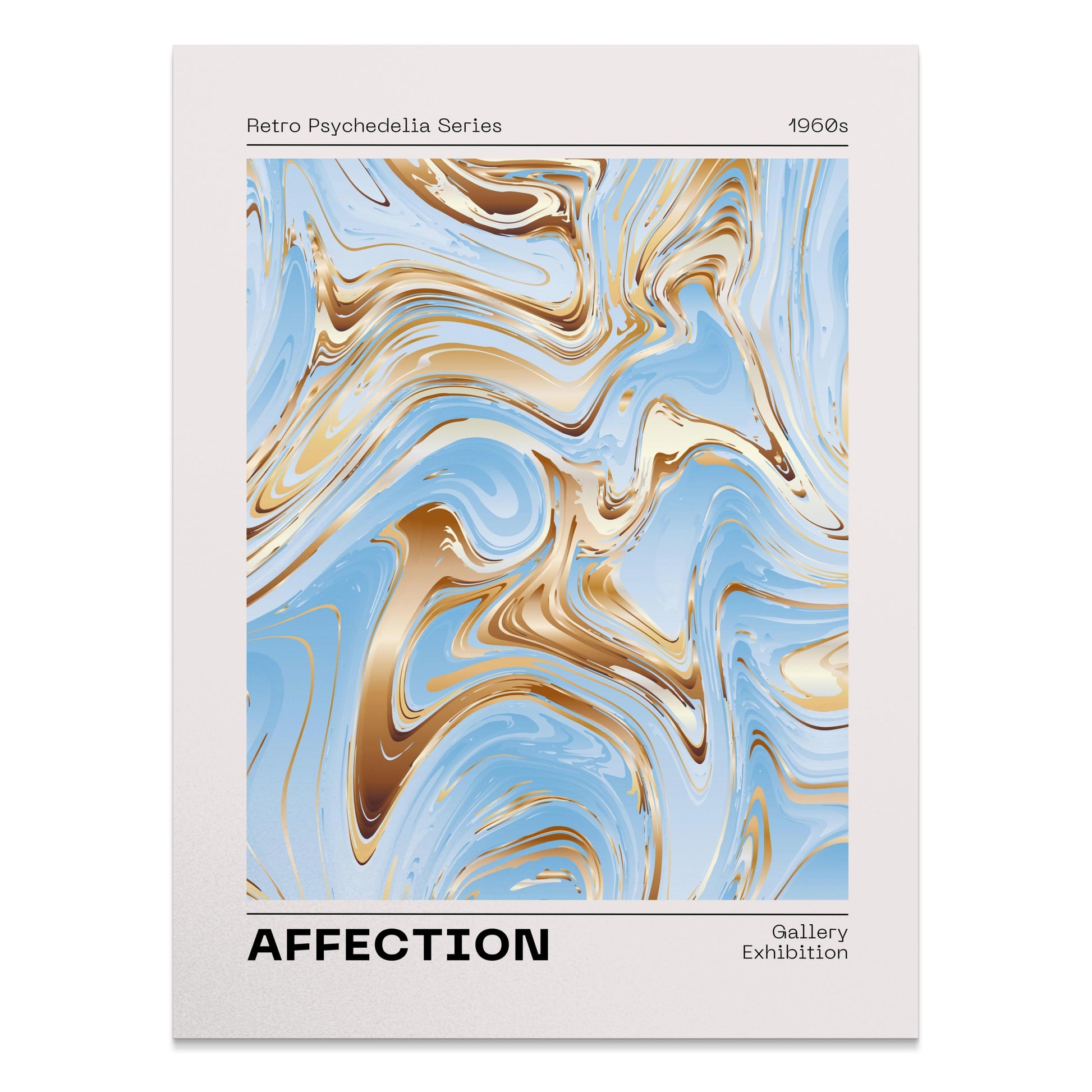 Premium Poster of Retro Psychedelia Series Affection Gallery Exhibition Posters