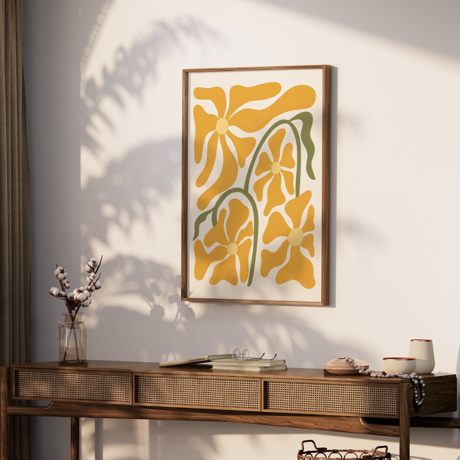 Premium Poster of Retro Style Floral Art Design Posters