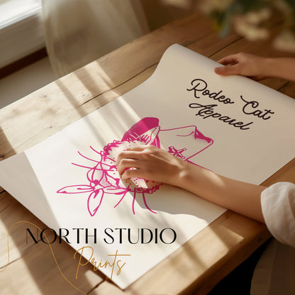 Premium Poster of Rodeo Cat Apparel for Cool Posters