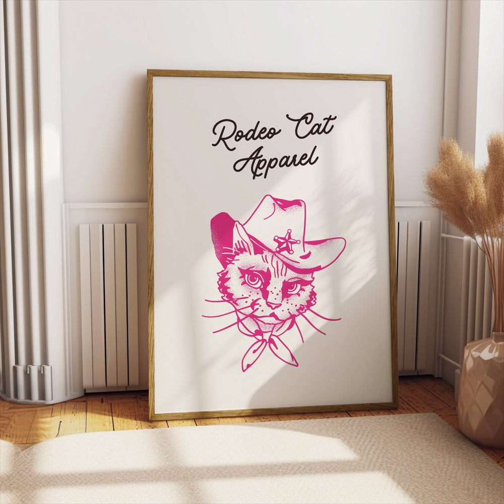 Premium Poster of Rodeo Cat Apparel for Cool Posters