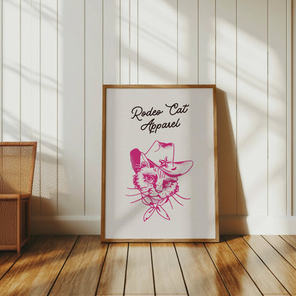Premium Poster of Rodeo Cat Apparel for Cool Posters