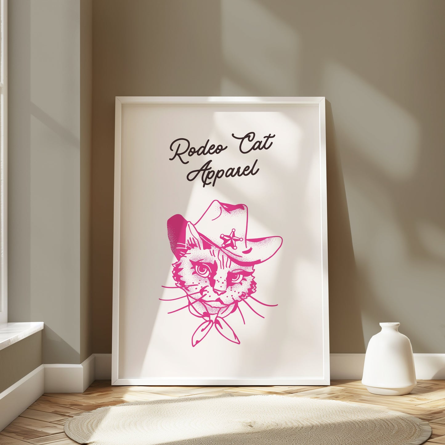 Premium Poster of Rodeo Cat Apparel for Cool Posters