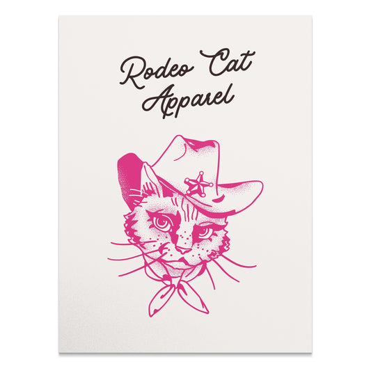 Premium Poster of Rodeo Cat Apparel for Cool Posters