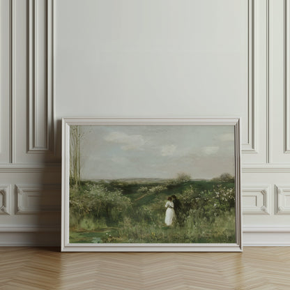 Premium Poster of Romantic Landscape with Couples in Greenery Posters