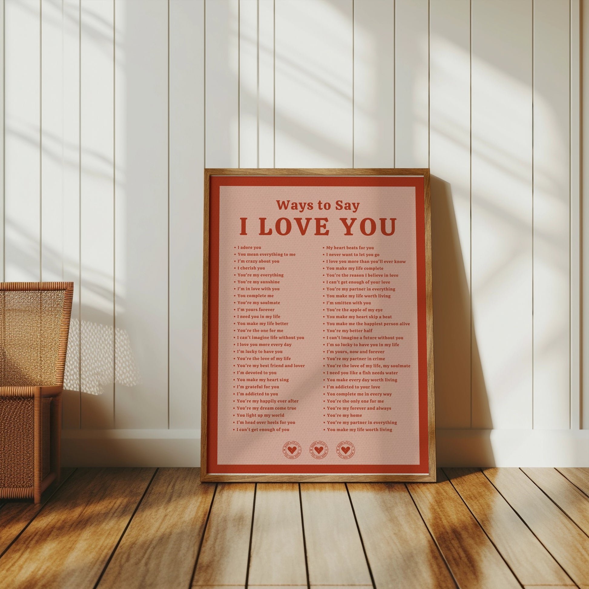 Premium Poster of Romantic Ways to Say I Love You Posters