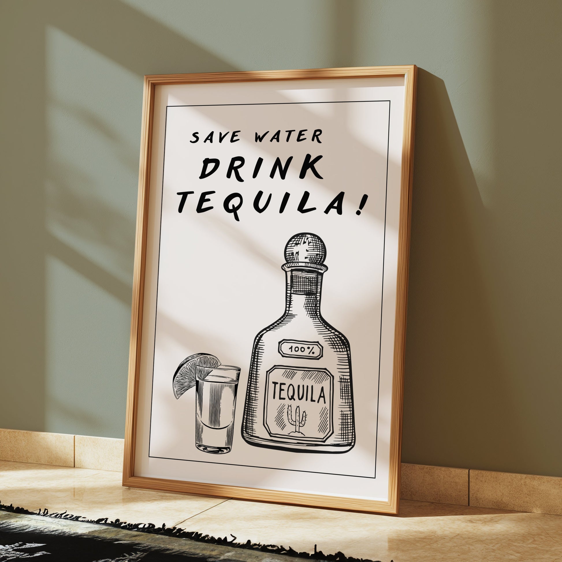 Premium Poster of Save Water Drink Tequila Decorative Art Posters