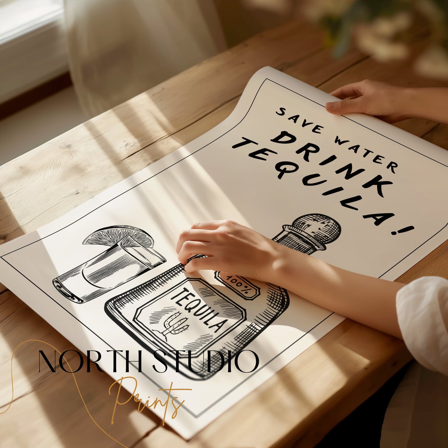 Premium Poster of Save Water Drink Tequila Decorative Posters