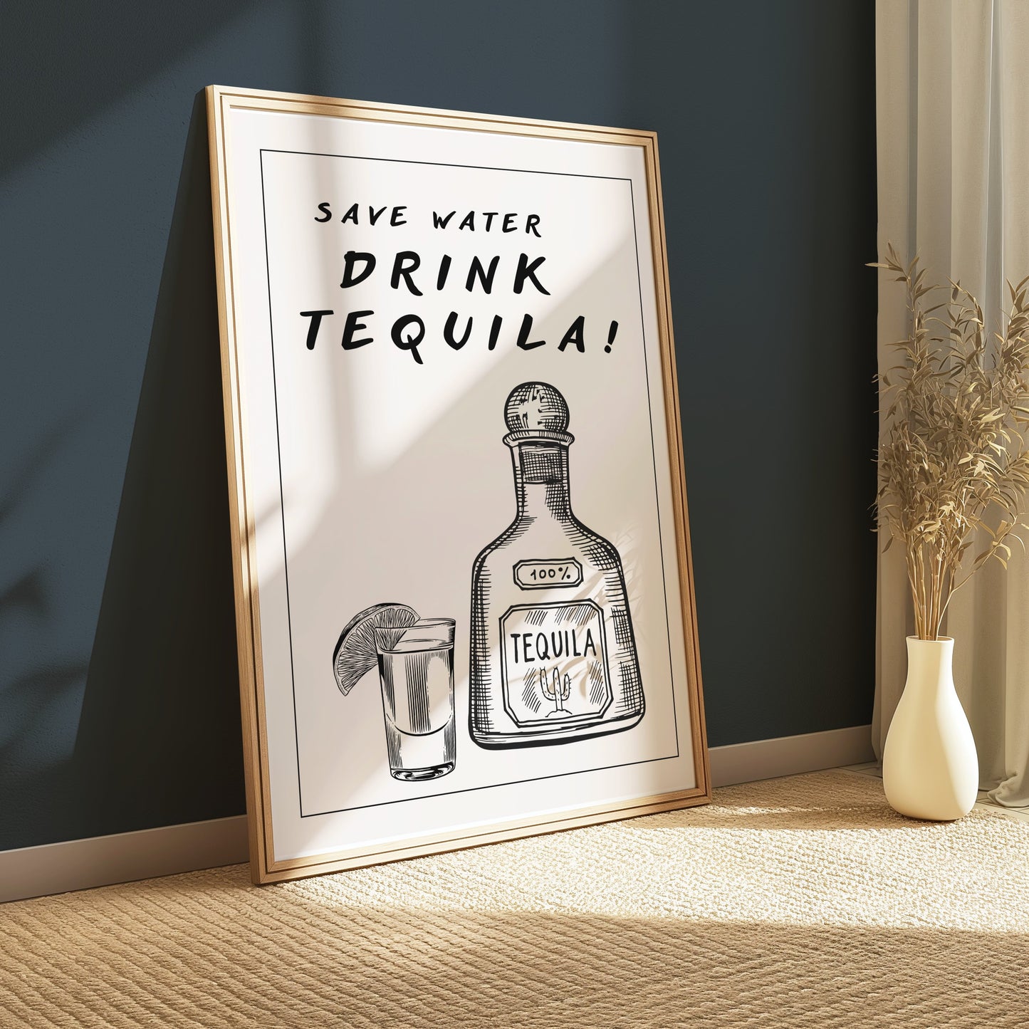 Premium Poster of Save Water Drink Tequila Decorative Posters