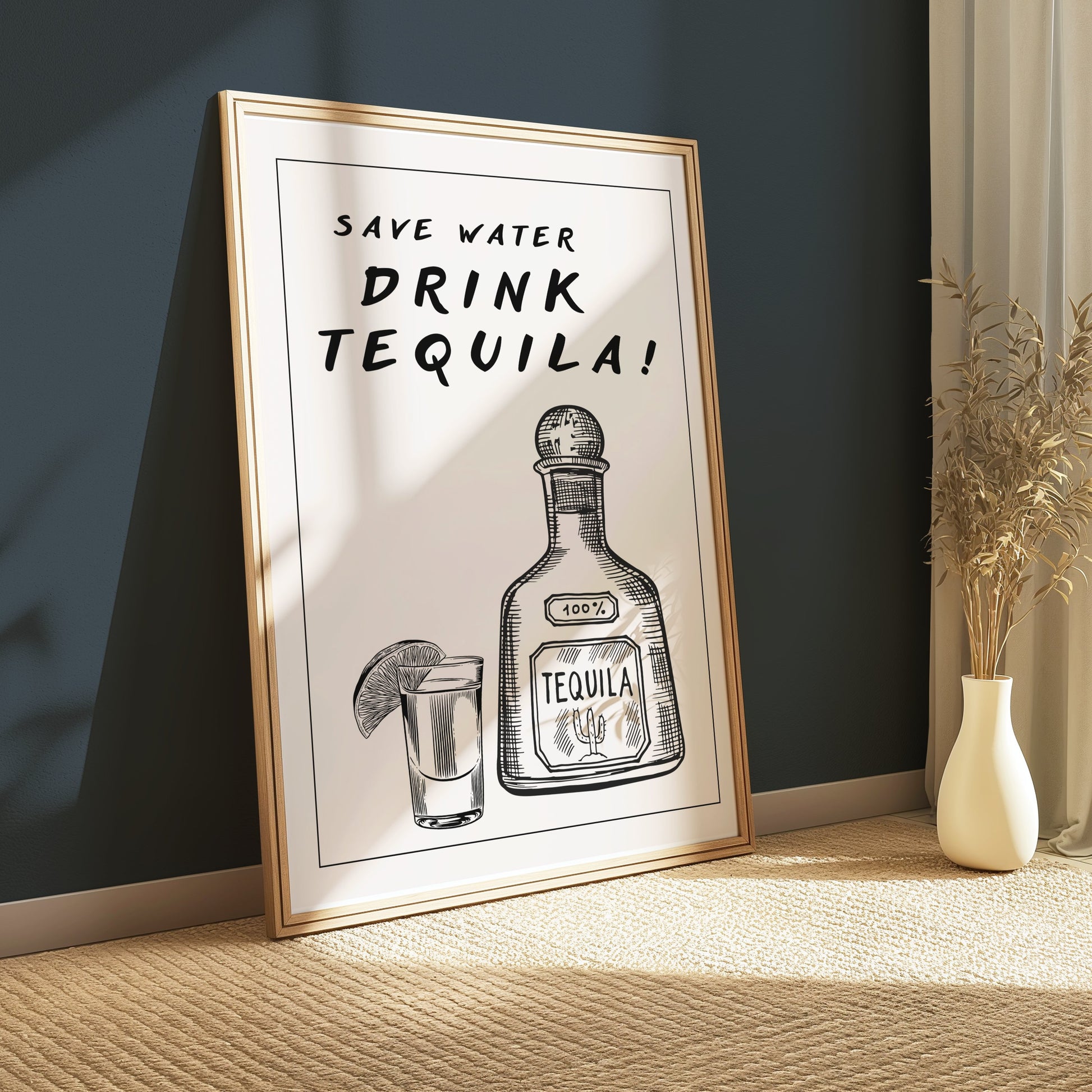 Premium Poster of Save Water Drink Tequila Decorative Posters