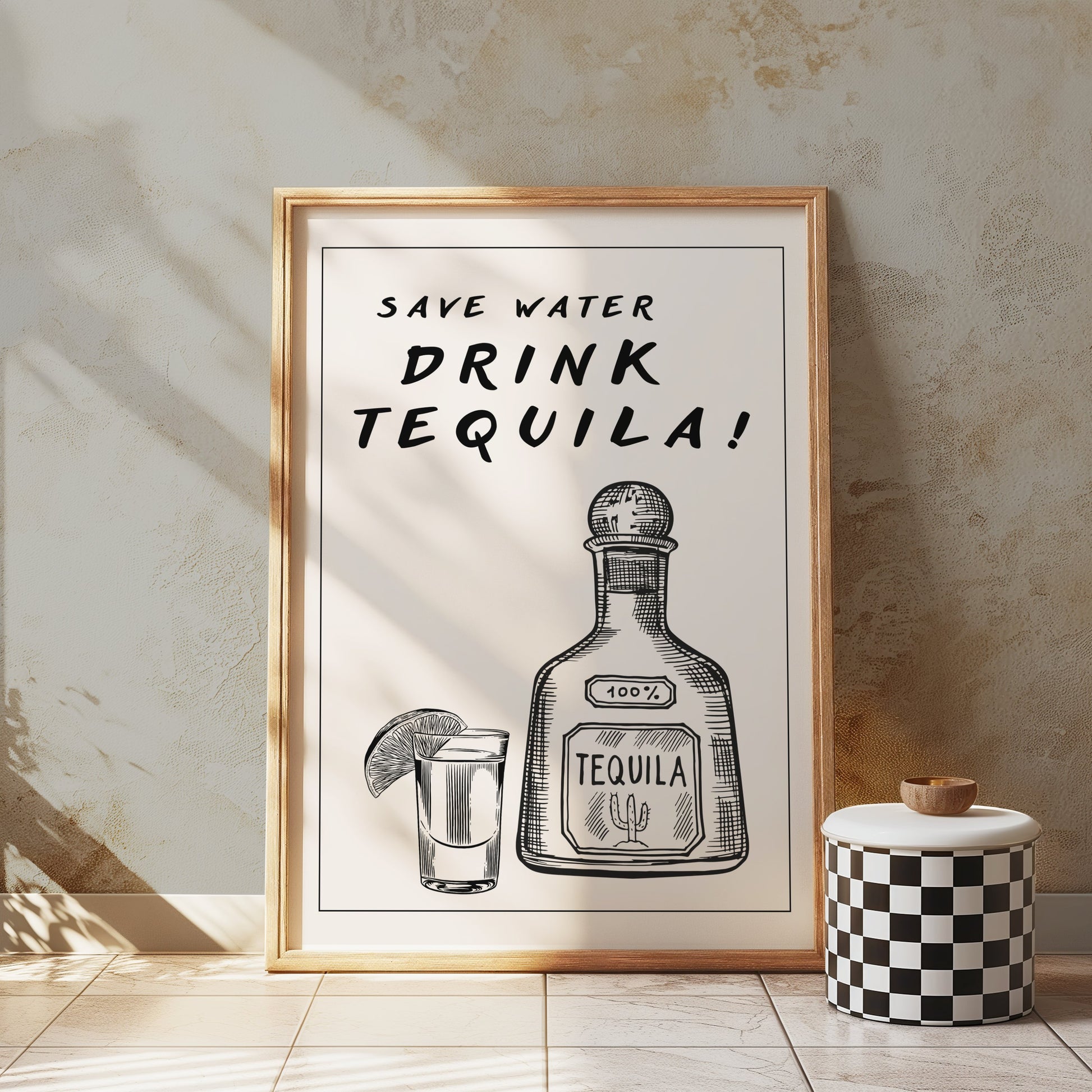 Premium Poster of Save Water Drink Tequila Decorative Posters