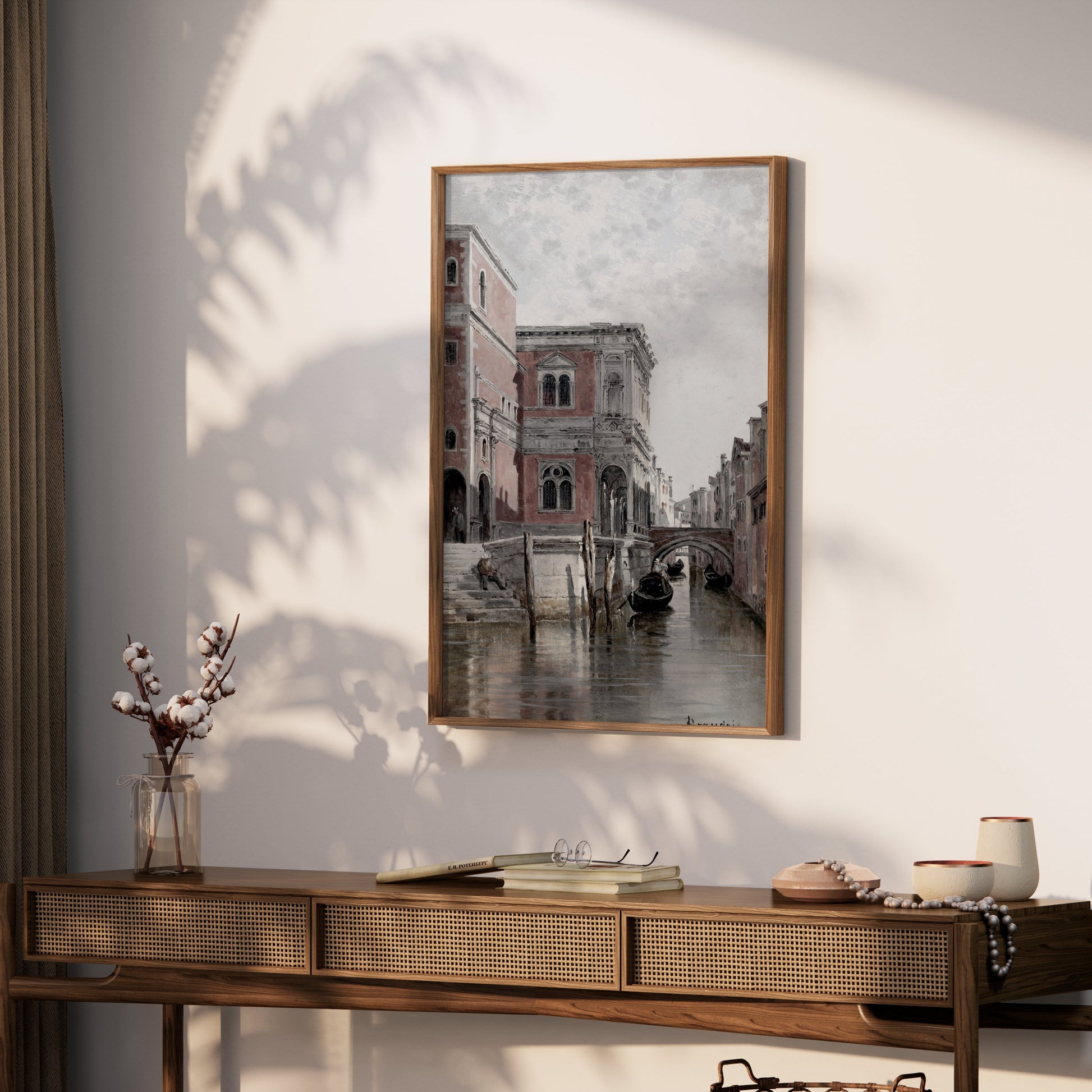 Premium Poster of Scenic Architectural Water Canal Wall Decor Posters