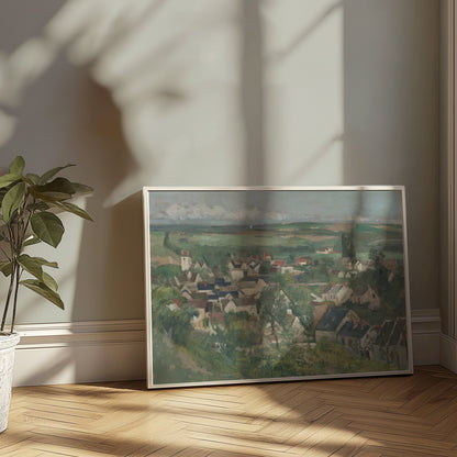 Premium Poster of Scenic Countryside Village Landscape Art Prints Posters
