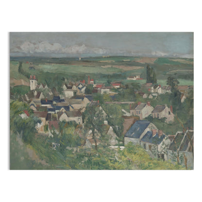Premium Poster of Scenic Countryside Village Landscape Art Prints Posters