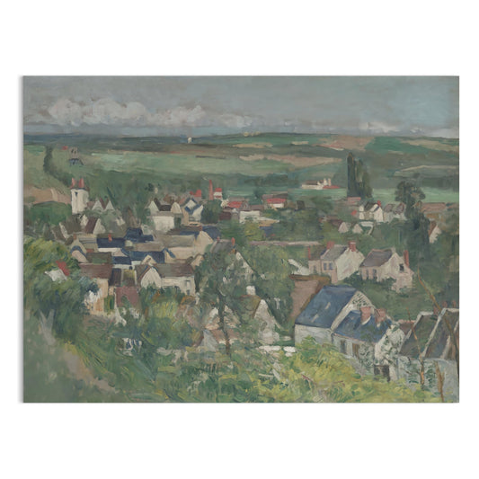 Premium Poster of Scenic Countryside Village Landscape Art Prints Posters