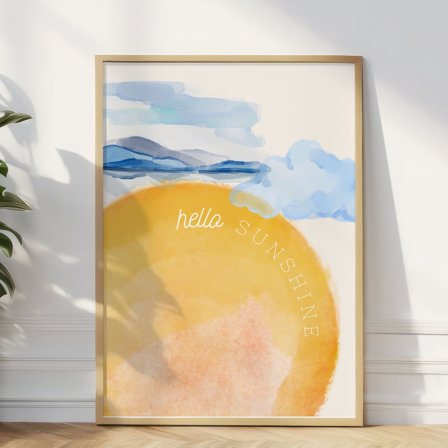 Premium Poster of Scenic Hello Sunshine Horizon Landscape Posters