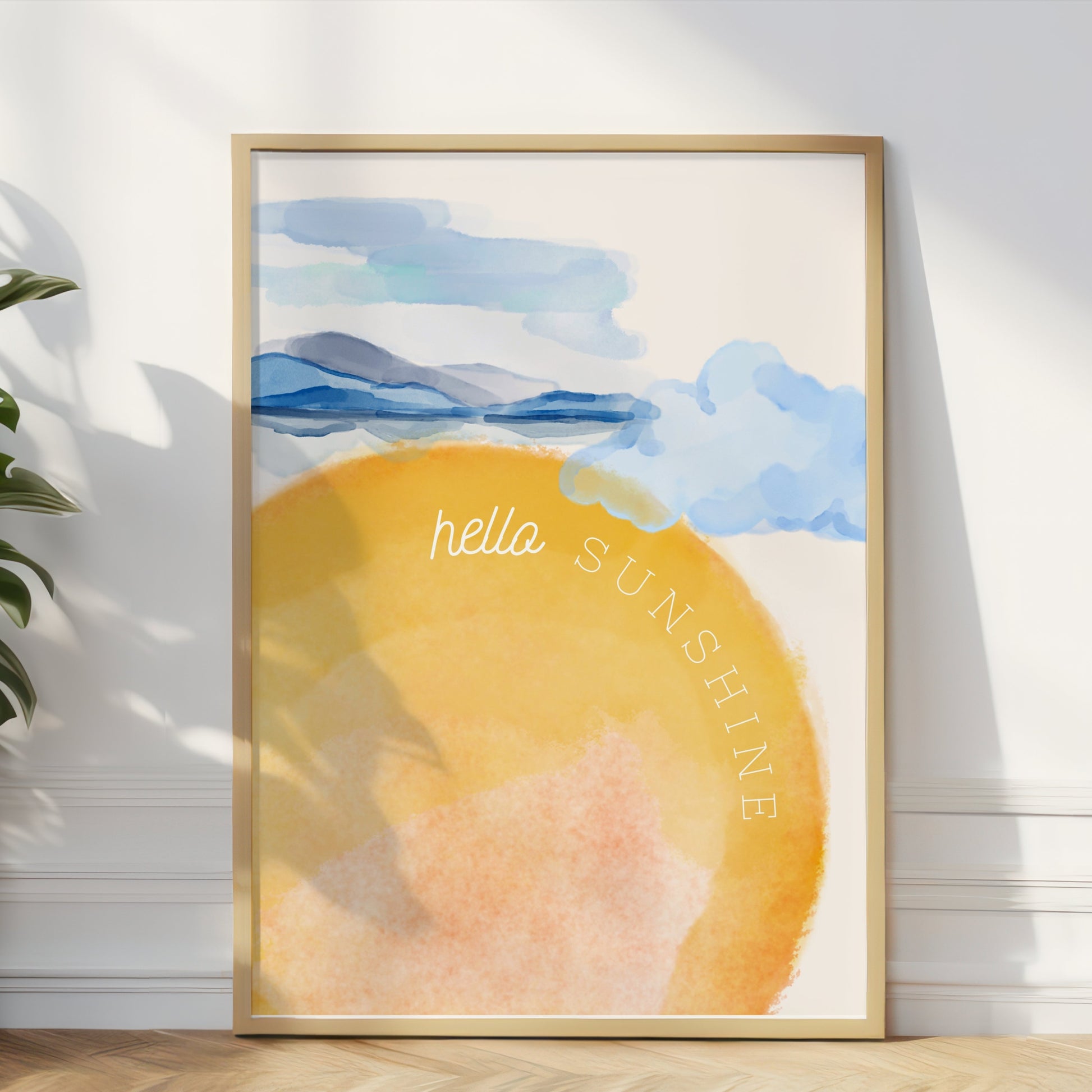 Premium Poster of Scenic Hello Sunshine Horizon Landscape Posters