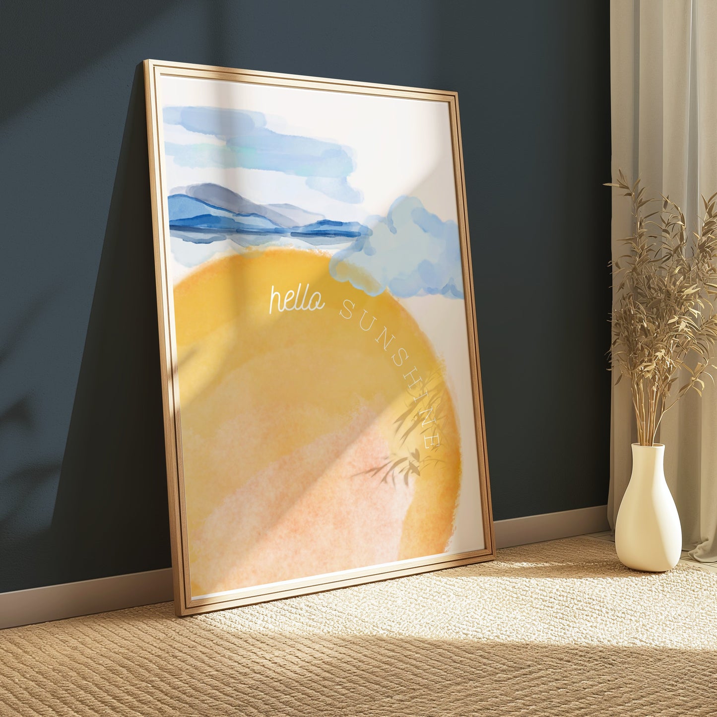 Premium Poster of Scenic Hello Sunshine Horizon Landscape Posters