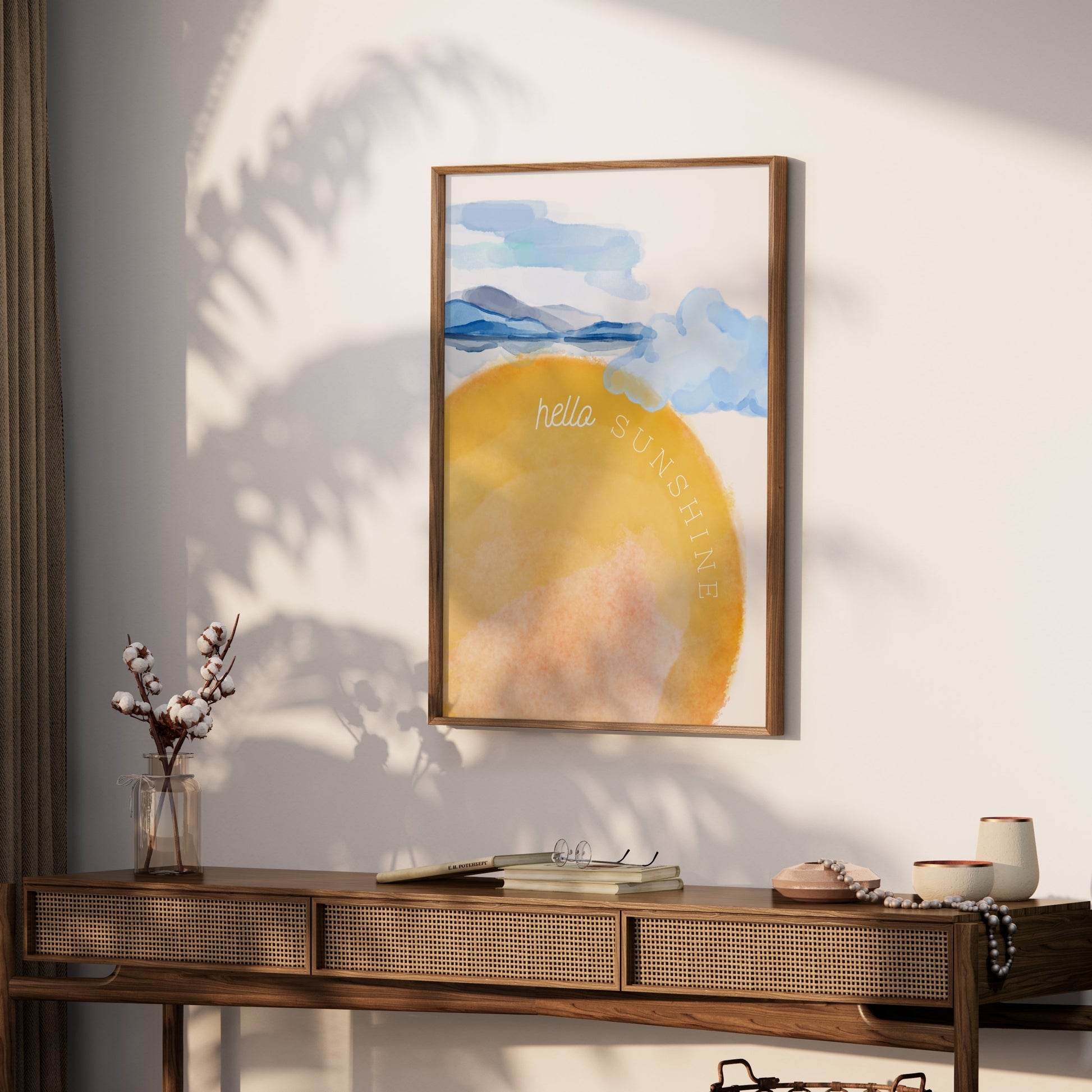 Premium Poster of Scenic Hello Sunshine Horizon Landscape Posters