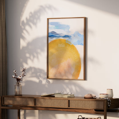Premium Poster of Scenic Hello Sunshine Horizon Landscape Posters