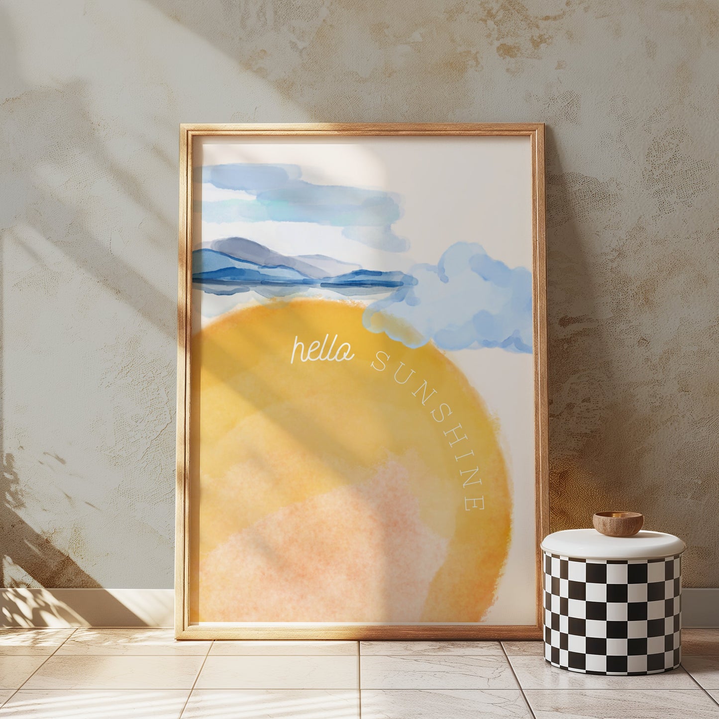 Premium Poster of Scenic Hello Sunshine Horizon Landscape Posters