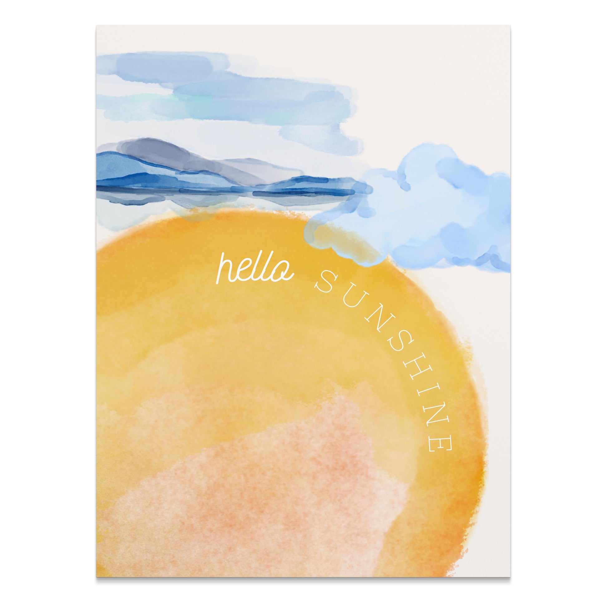 Premium Poster of Scenic Hello Sunshine Horizon Landscape Posters