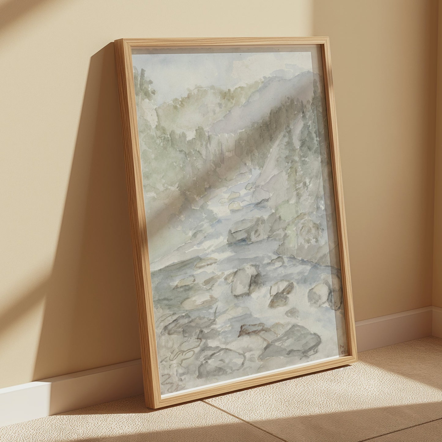 Premium Poster of Scenic Landscape Watercolor Art Print Posters