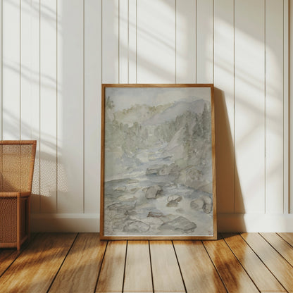 Premium Poster of Scenic Landscape Watercolor Art Print Posters