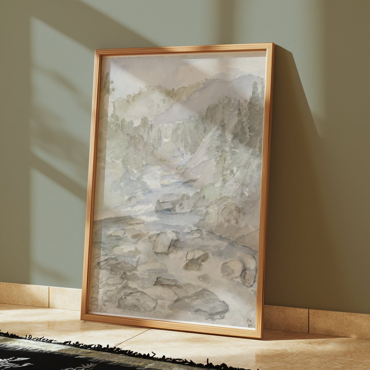 Premium Poster of Scenic Landscape Watercolor Art Print Posters