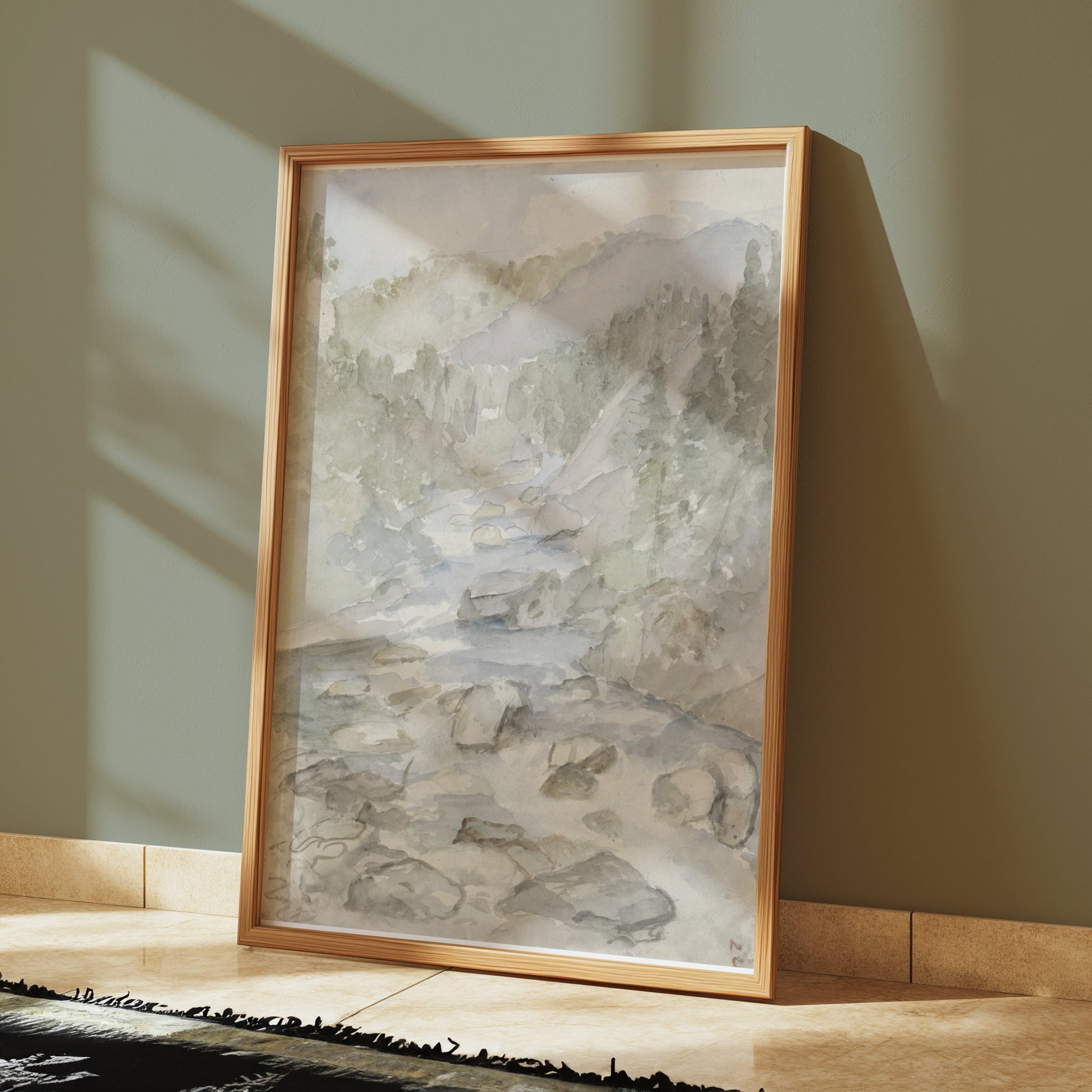 Premium Poster of Scenic Landscape Watercolor Art Print Posters