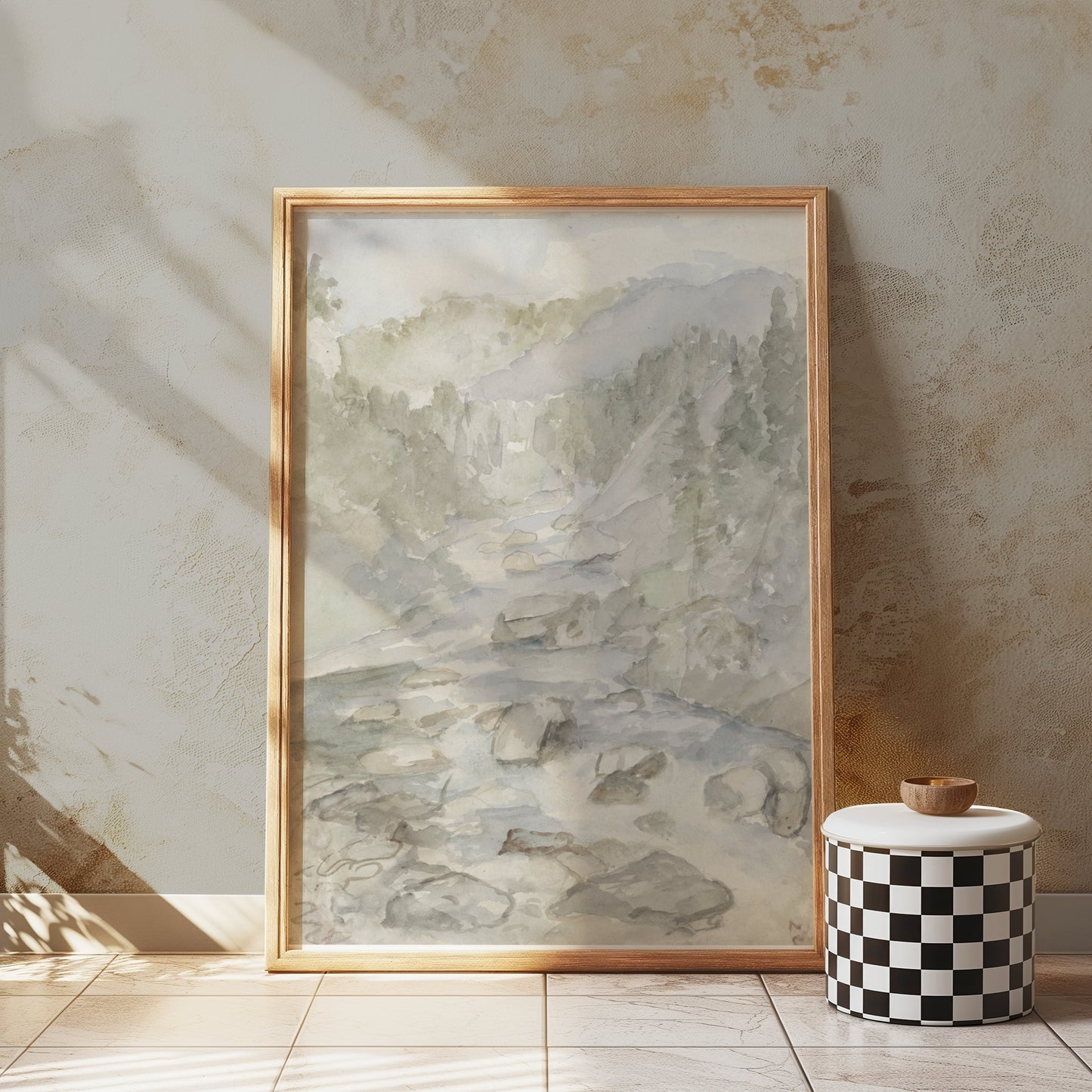 Premium Poster of Scenic Landscape Watercolor Art Print Posters