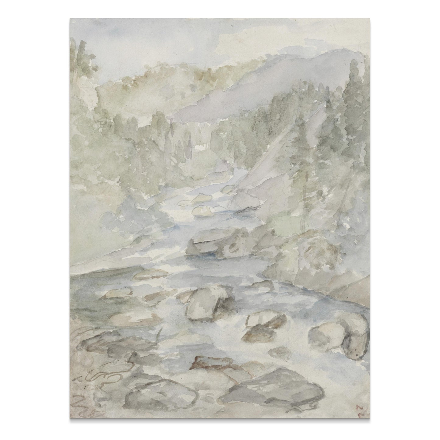 Premium Poster of Scenic Landscape Watercolor Art Print Posters