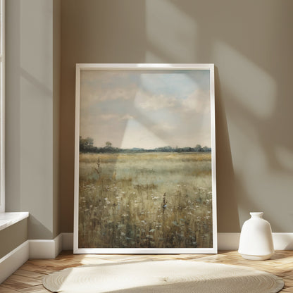 Premium Poster of Scenic Meadow Landscape Wall Art Posters