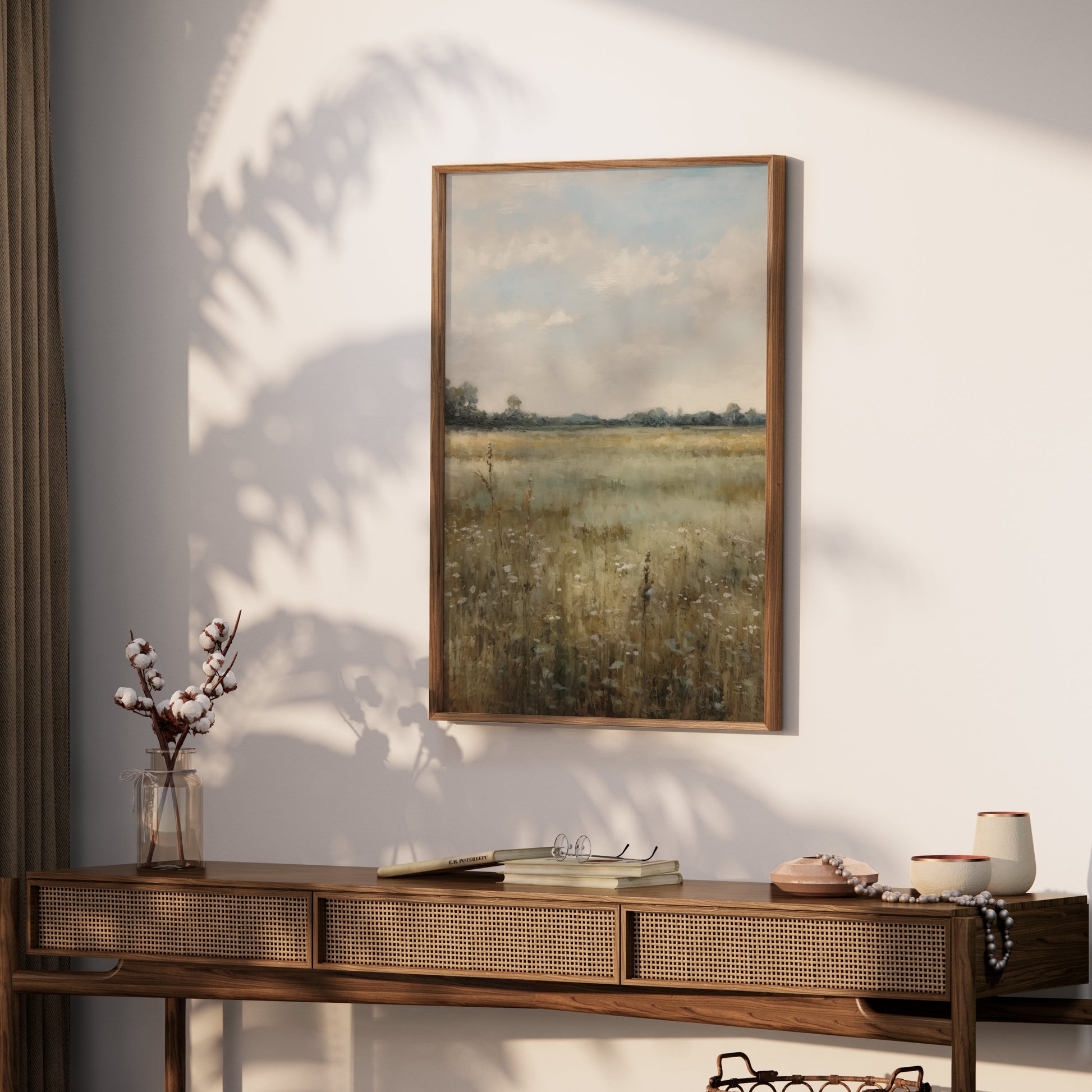 Premium Poster of Scenic Meadow Landscape Wall Art Posters