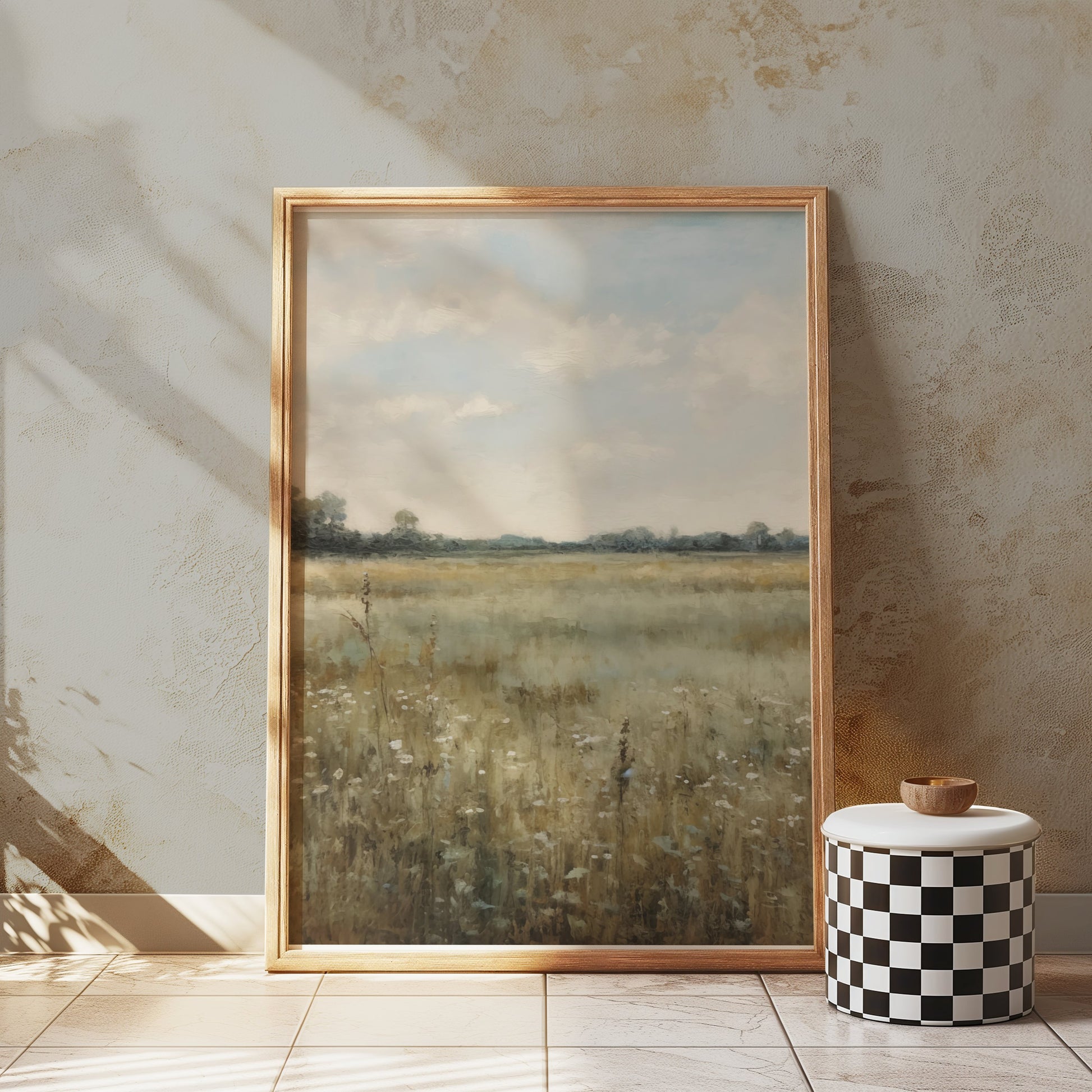 Premium Poster of Scenic Meadow Landscape Wall Art Posters
