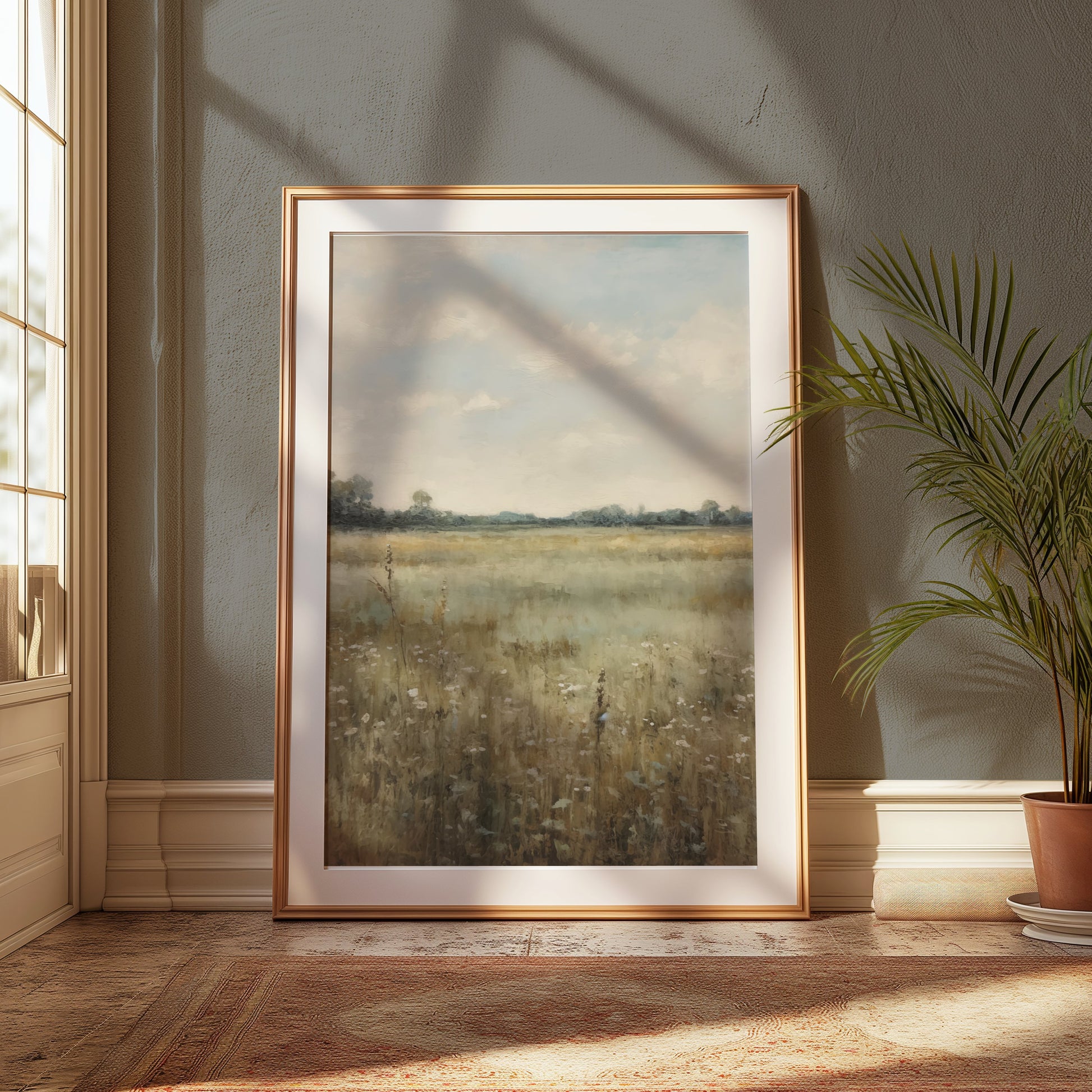 Premium Poster of Scenic Meadow Landscape Wall Art Posters