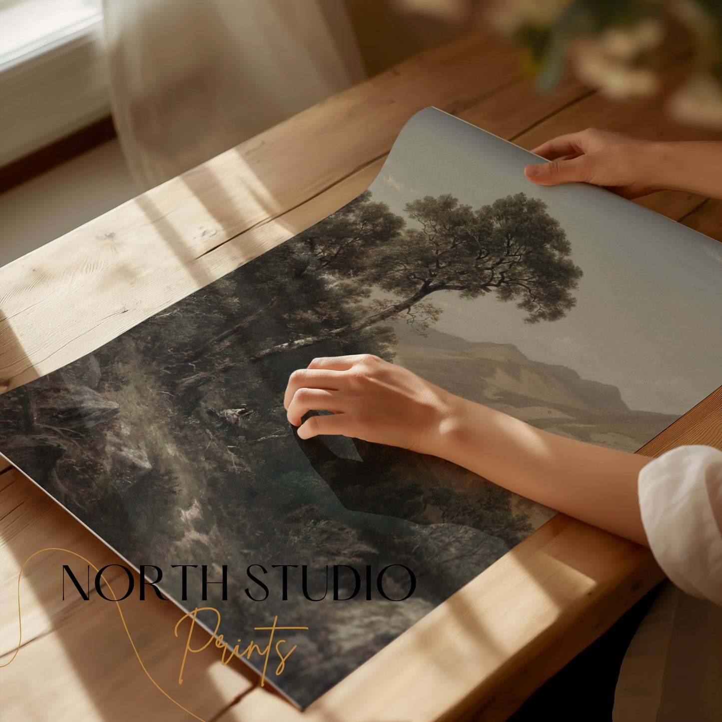 Premium Poster of Scenic Mountain Landscape Nature Art for Walls Posters