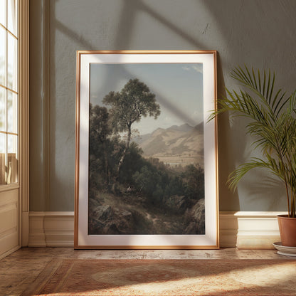 Premium Poster of Scenic Mountain Landscape Nature Art for Walls Posters