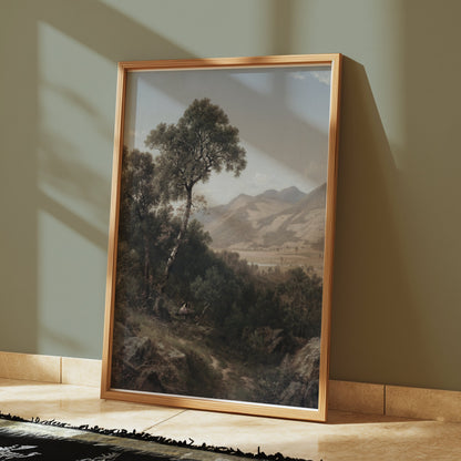 Premium Poster of Scenic Mountain Landscape Nature Art for Walls Posters