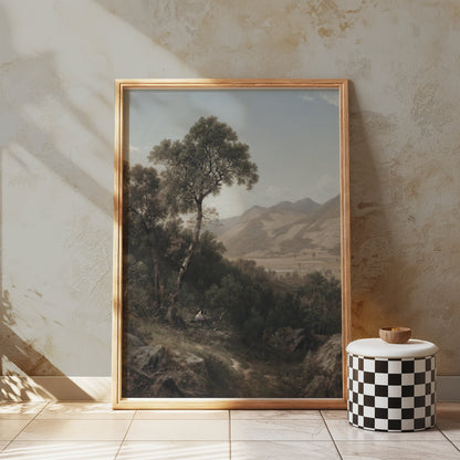 Premium Poster of Scenic Mountain Landscape Nature Art for Walls Posters