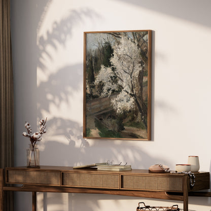 Premium Poster of Scenic Spring Flowering Tree Landscape Posters