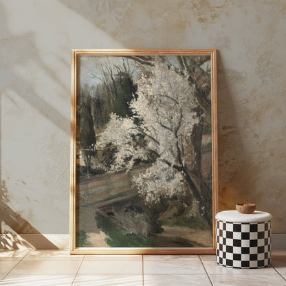 Premium Poster of Scenic Spring Flowering Tree Landscape Posters