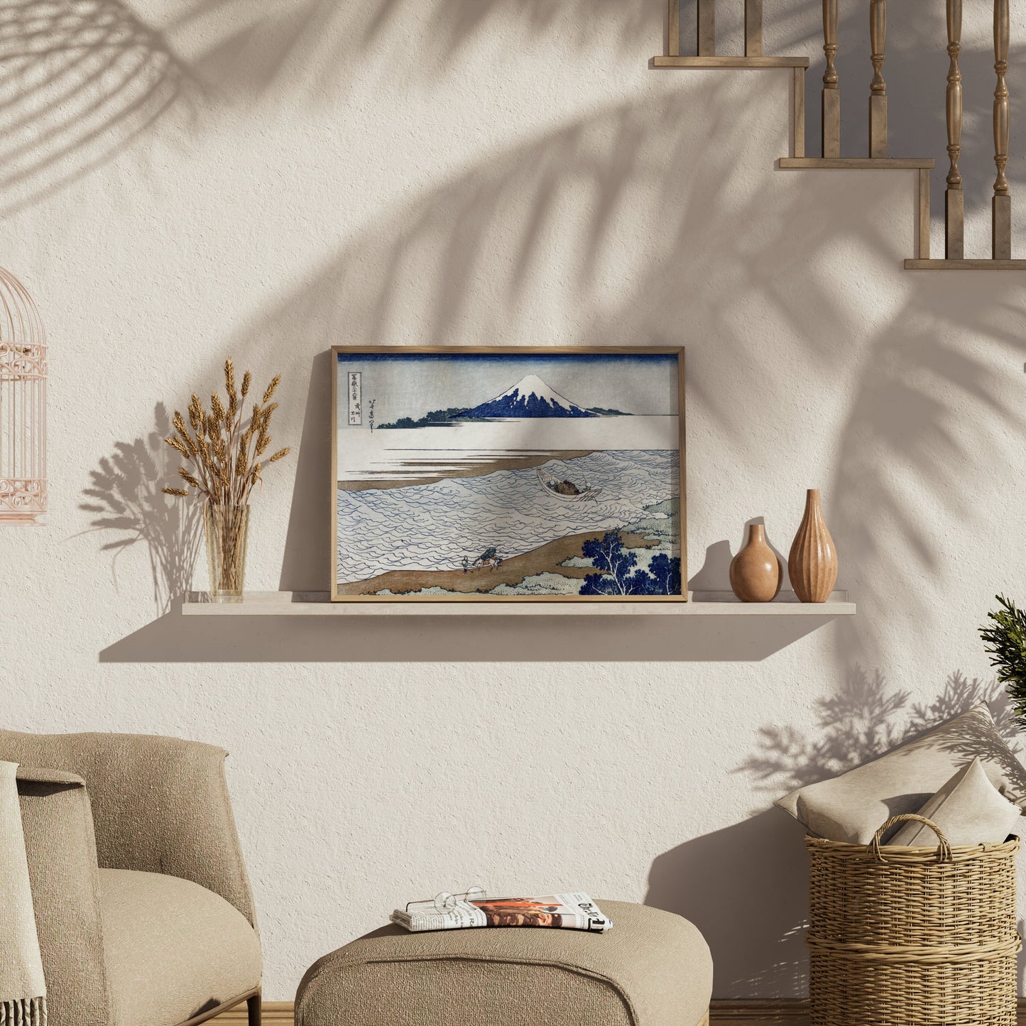 Premium Poster of Scenic View Mount Fuji Art Landscape Posters