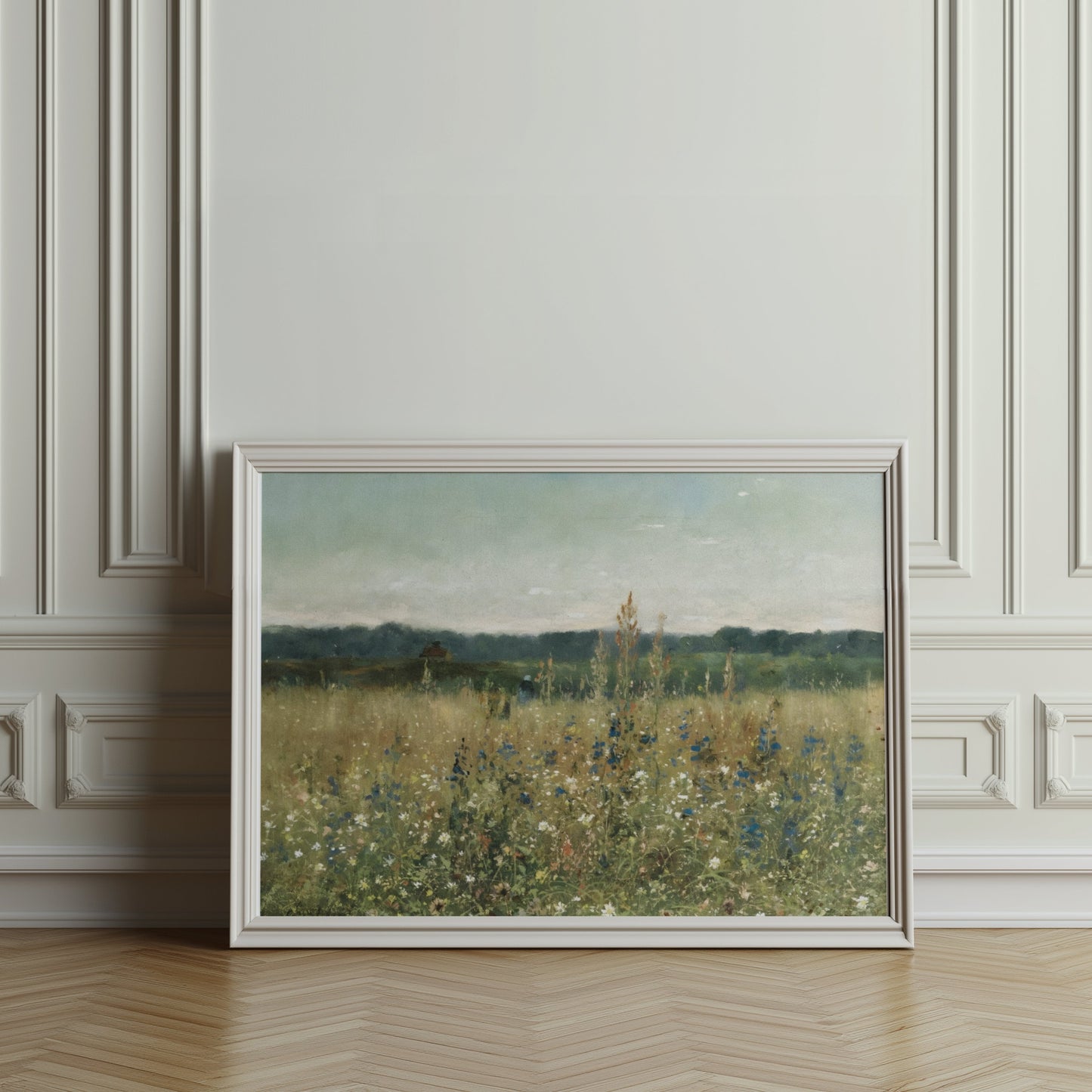 Premium Poster of Scenic Wildflower Meadow Art Landscape Posters