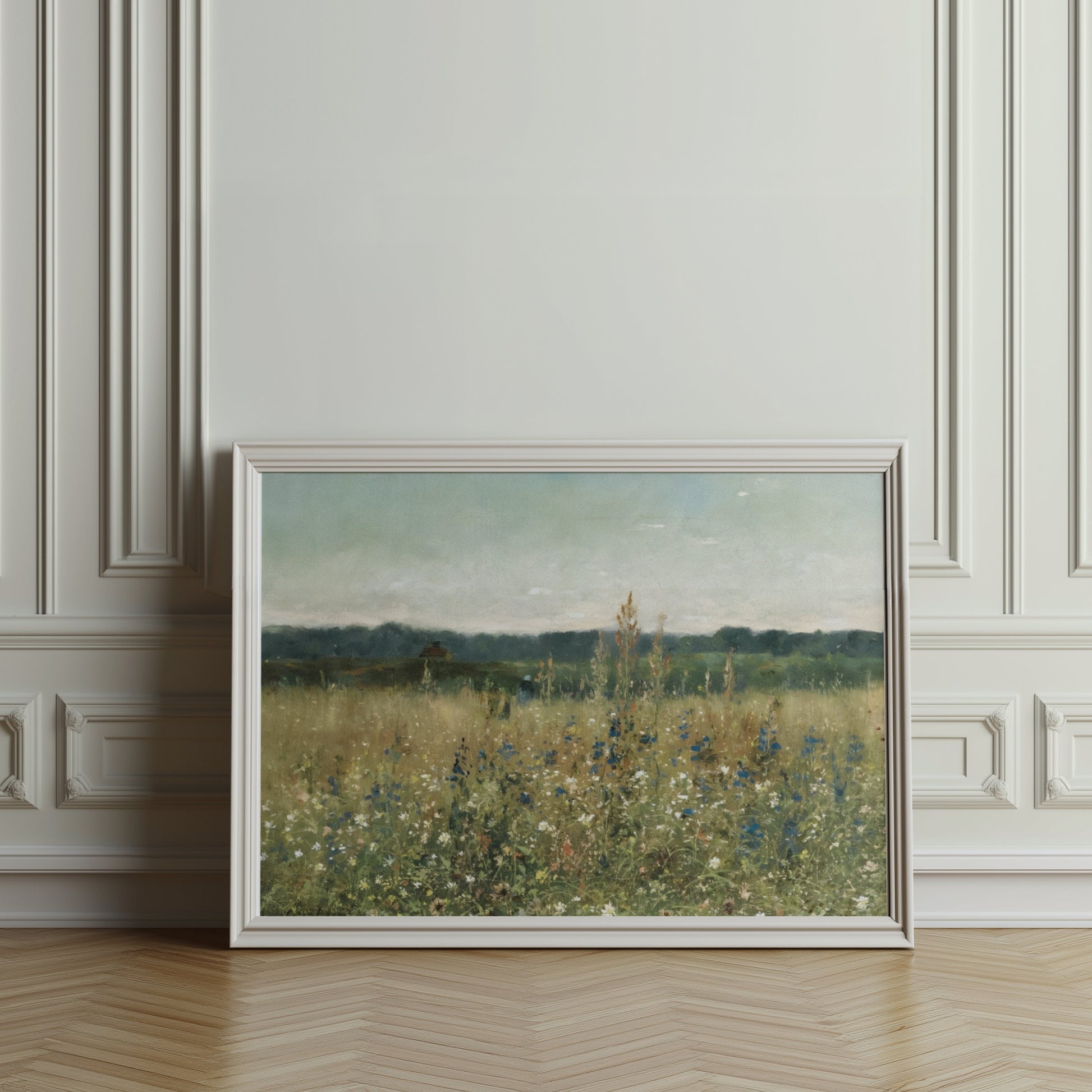 Premium Poster of Scenic Wildflower Meadow Art Landscape Posters